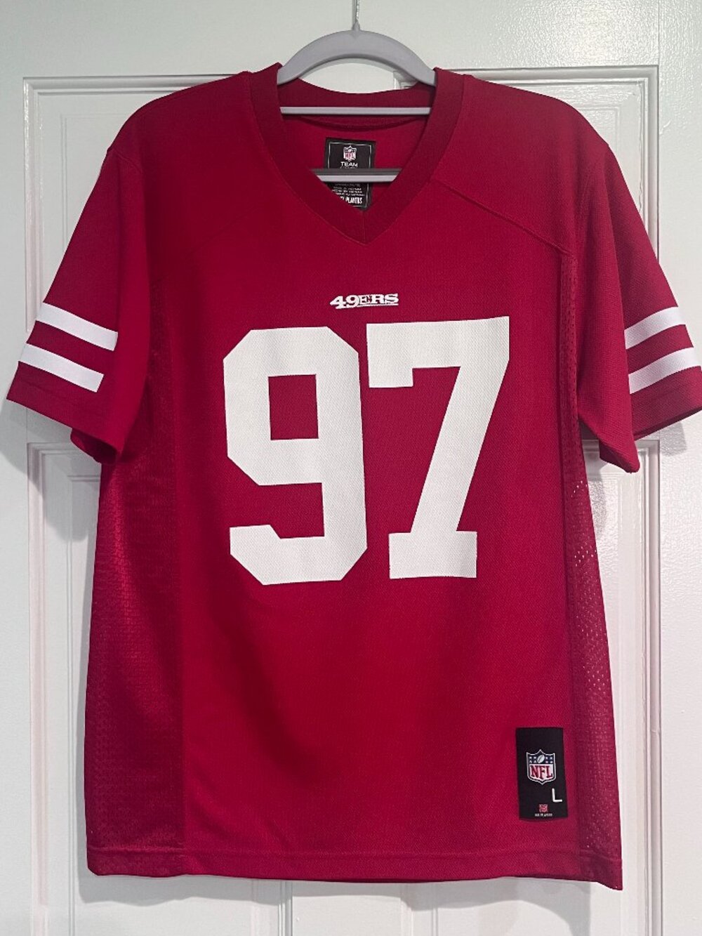 Nick Bosa 49ers Youth Large jersey in good condition
